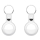 Akcesoria GSM i GPS KeyBudz AirTag Keyring skórzane etui do AirTag white 2 sztuki IEOKBAT2WH
